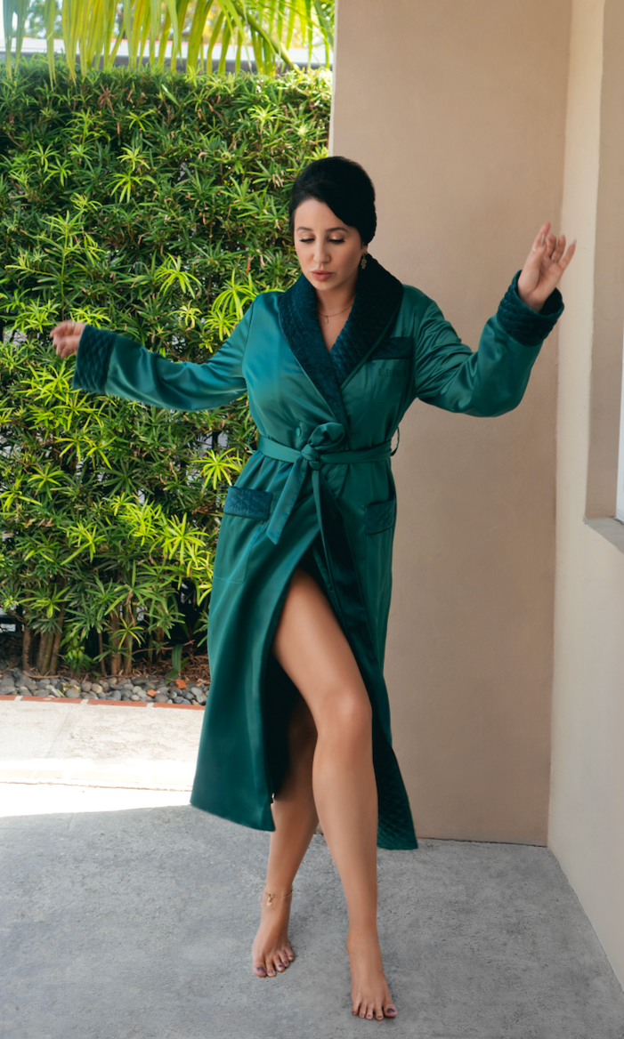 Viridian Smoking Jacket